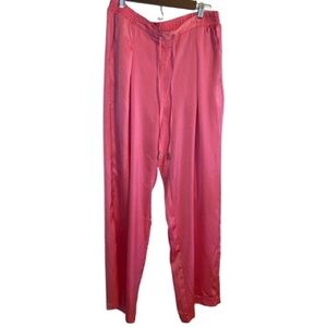 Rachel Roy women’s pink pleated drawstring lounge pants. Barbiecore Lagenlook